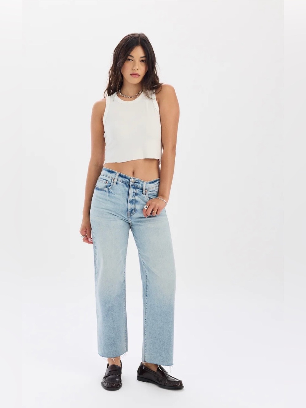 Daze Pleaser High-Rise Wide Ankle Women's Jeans in Miracle W25” Wide Leg Summer - Picture 2 of 13
